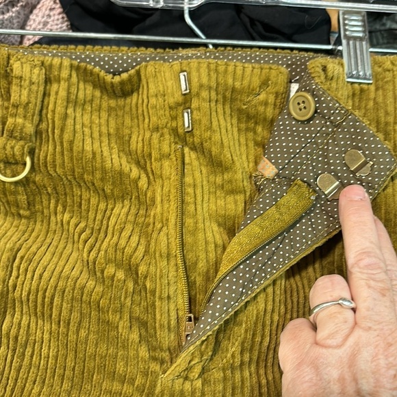 Anthropologie Loop - ett:twa Wide Leg Corduroy Trousers Pants, size 25 waist - Picture 4 of 16